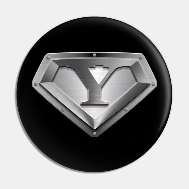 Super Sleek Style Y Symbol Pin by TheGraphicGuru