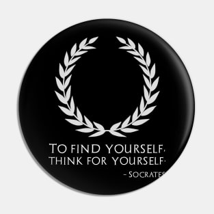 Classical Greek Philosophy Inspiring Socrates Quote Pin