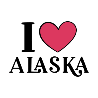 I Love Alaska State T-Shirt