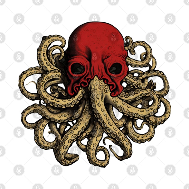 Steampunk Cephalopod: Vintage Octopus Illustration by blackjackdavey