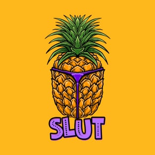 Pineapple Slut Funny Vacation T-Shirt