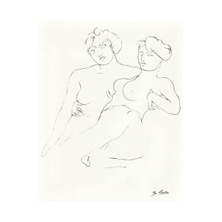 Two Figures by Auguste Rodin T-Shirt