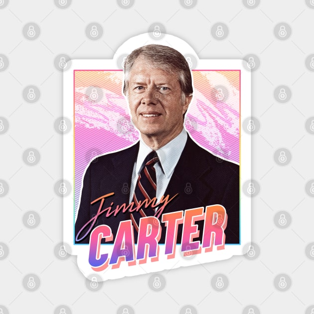 Jimmy Carter - Retro Magnet by PiedPiper