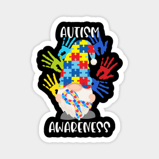 Gnome Puzzle Autism Awereness Magnet