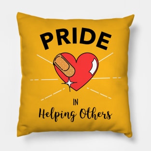 Pride in Helping Others Volunteering Pillow