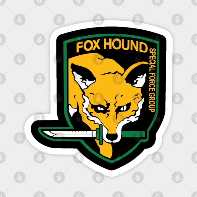 Metal Gear Solid - Fox Hound SFG Emblem Magnet by JHughesArt