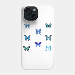 Blue butterflies Phone Case