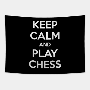 KEEP CALM AND PLAY CHESS Tapestry