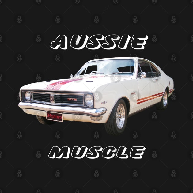 HT Monaro white Aussie Muscle by Muscle Car Tees