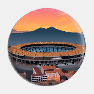 SSC Napoli Stadium Illustration Pin