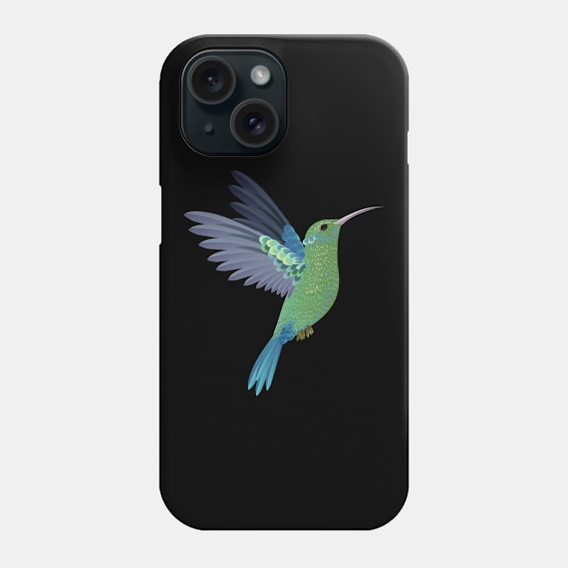 Hummingbird Realistic Phone Case by KC Happy Shop