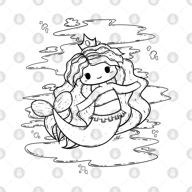 Cute Mermaid Illustration by zarya_kiqo