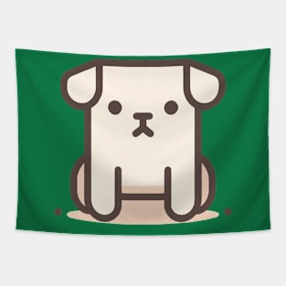 Cute dog minimal pastel Tapestry