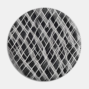 Black and White Mesh Pin