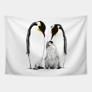 Penguin Family Tapestry