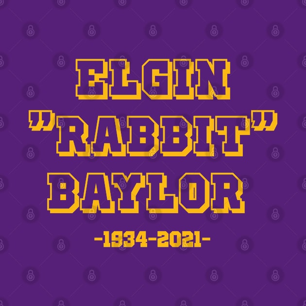 Elgin "Rabbit" Baylor Memorial Varsity Print by PosterpartyCo