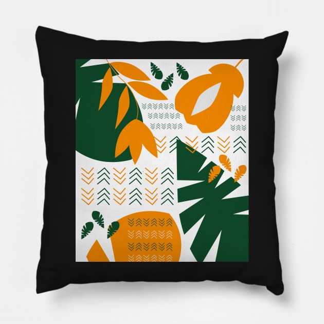 Abstract bohemian garden Pillow by cocodes