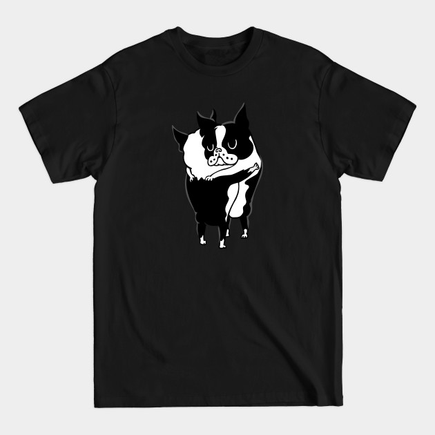 Disover Boston Terrier Hugs - Boston Terrier - T-Shirt