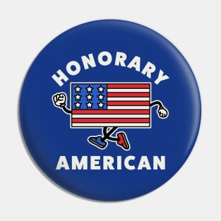 Gift For Foreign Exchange Student Funny Honorary American Pin