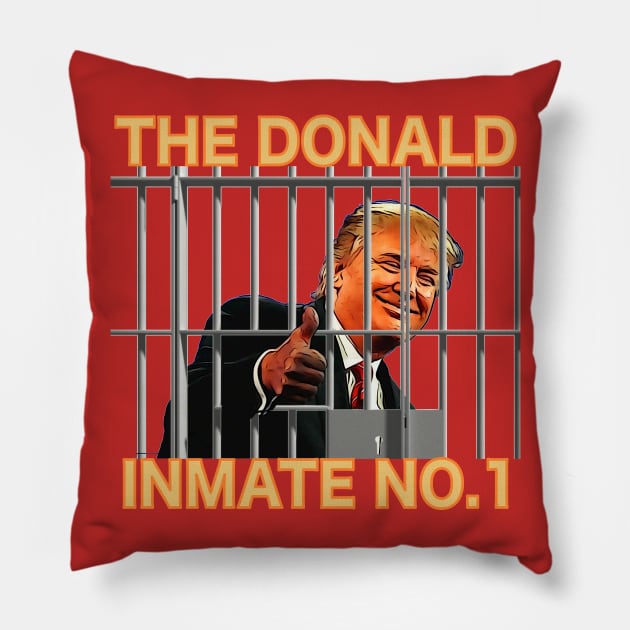 The Donald Inmate No.1 Pillow by LahayCreative2017