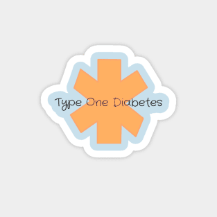 Type One Diabetes - Orange Magnet