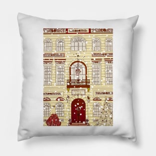 snowy Christmas in New York No. 3 Pillow