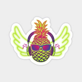 Pineapple Music - Funky Pineapple Magnet