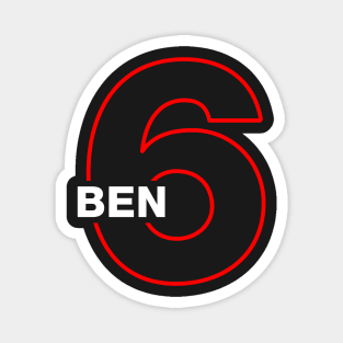 Ben Hargeeves - Umbrella Academy Number Seven - Number 6 Magnet