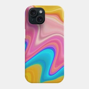 Abstract creative rainbow liquifies fluid Phone Case