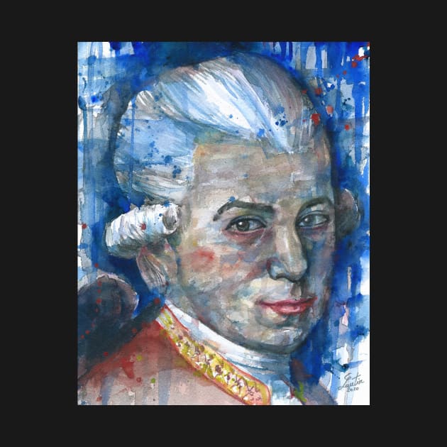 WOLFGANG AMADEUS MOZART watercolor portrait.2 by lautir