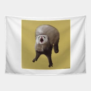 Screaming Ferret Tapestry