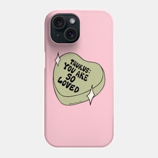 Taurus Conversation Heart Phone Case