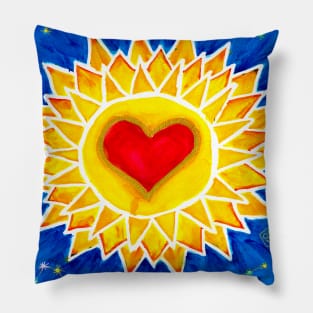 Love and peace mandala Pillow