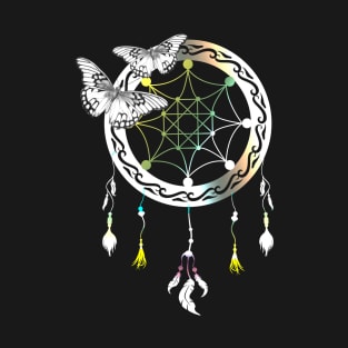 butterflies dream catcher gift T-Shirt