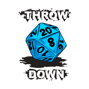 d20 Throw Down in Icy Blue T-Shirt