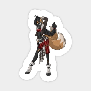 Roxy the sassy Kitsune Fox Girl Magnet