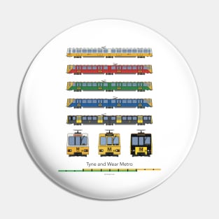 Tyne and Wear Metro Liveries Pin