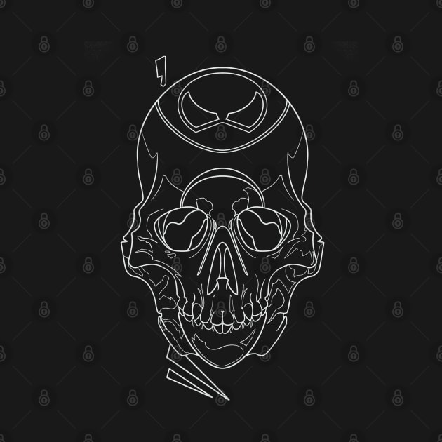 Ice Cutter Black Skull by Scottconnick