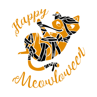 Happy Meowloween, Happy Halloween Cat T-Shirt
