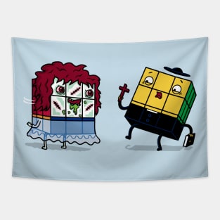 Possessed Cube! Tapestry