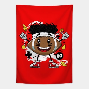 Patrick Mahomes Cartoon Tapestry