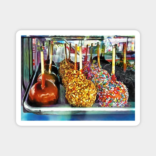 Caramel Apples With Sprinkles and Nuts Magnet by SusanSavad