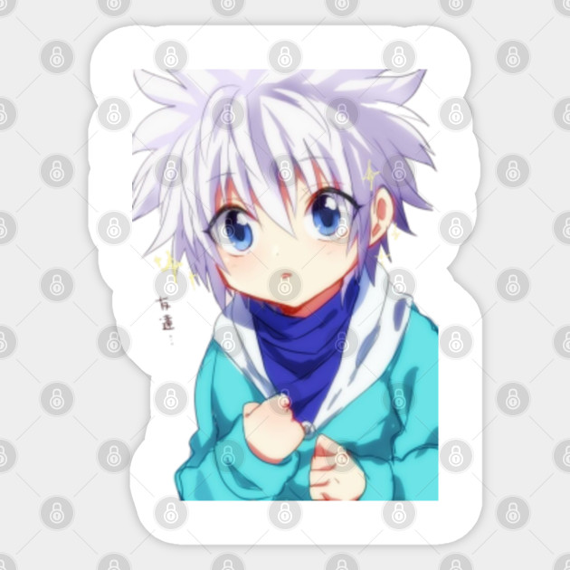 Killua Zoldyck Hunter X Hunter Anime Kawaii Killua Zoldyck Sticker Teepublic