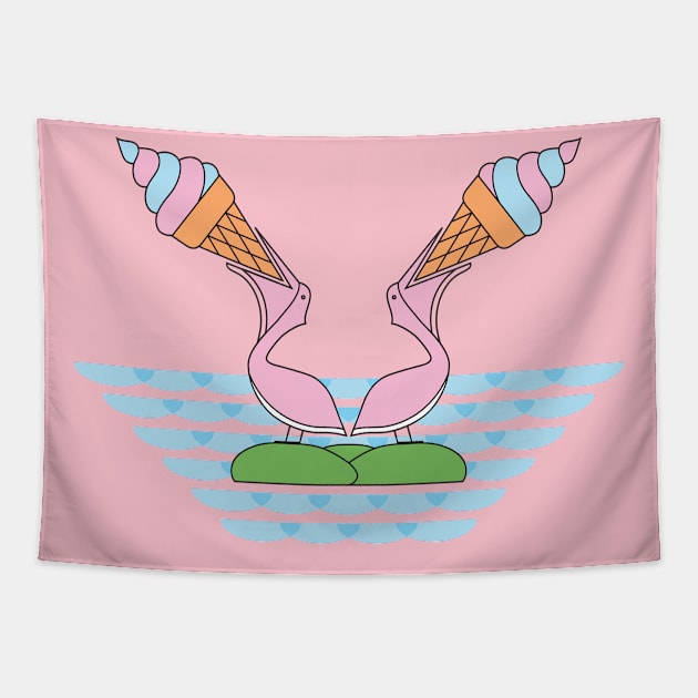 Gelato land Tapestry by tepy 