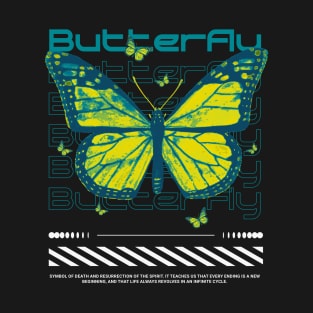 Butterfly Streetwear Design T-Shirt