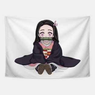 Baby Demon Girl Tapestry