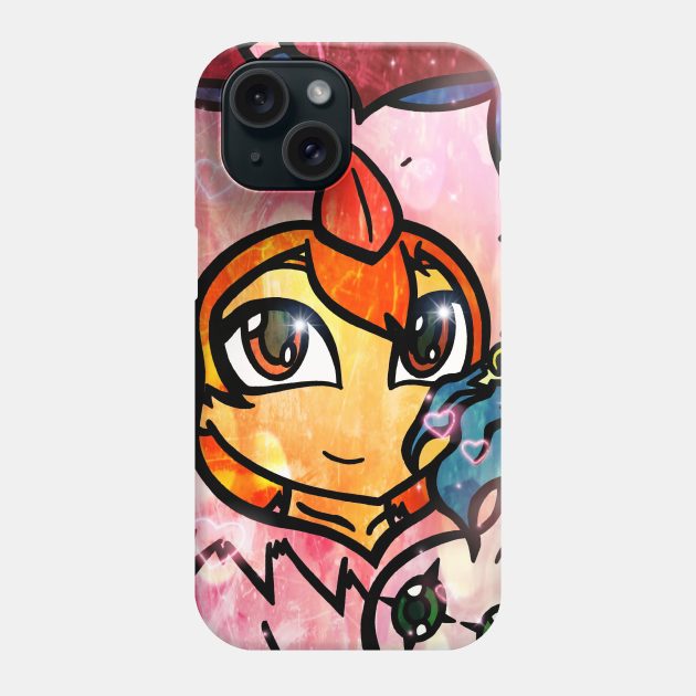 Sora and Yokomon Phone Case by ScribbleSketchScoo