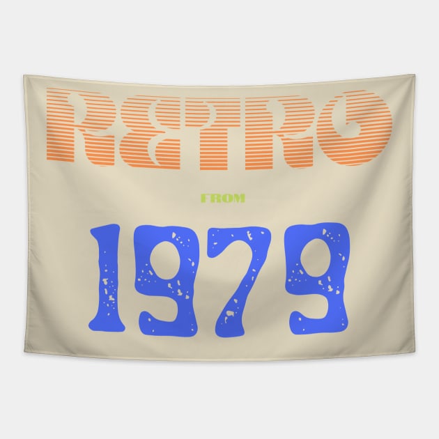 Retro Birthyear 1979 Tapestry by FNRY