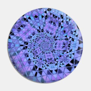 Purple Mosaic Girly Spiral Pin