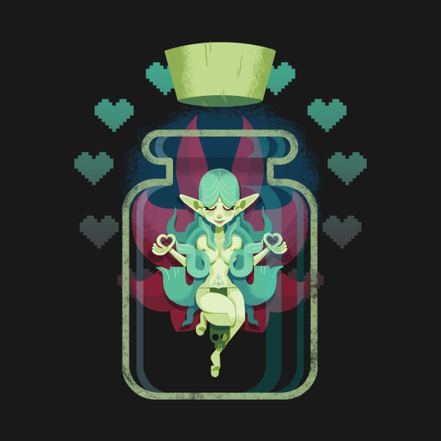 Bottled Fairy by glenbrogan